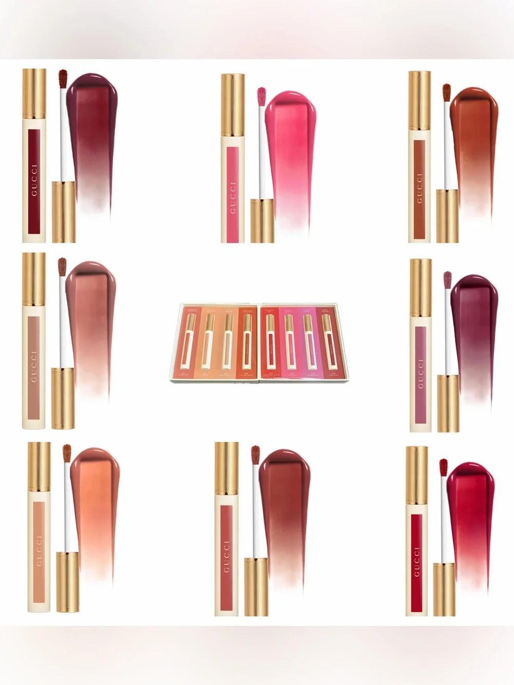 1 GUCCI 129 Paula Maple - Maple Red Lipstick Stain Oil-In-Water Hydrating Tint